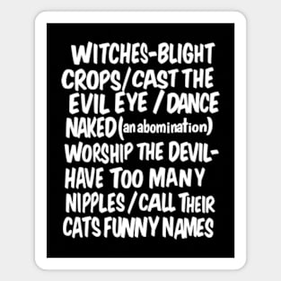 Witchfinder Manifesto Magnet